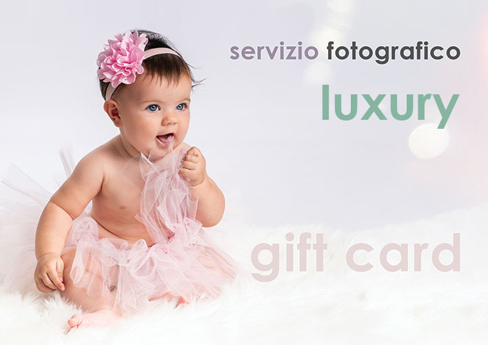 Gift Card Servizi Fotografici Kid Luxury Professionali - Regala un ricordo speciale con la nostra gift card Luxury